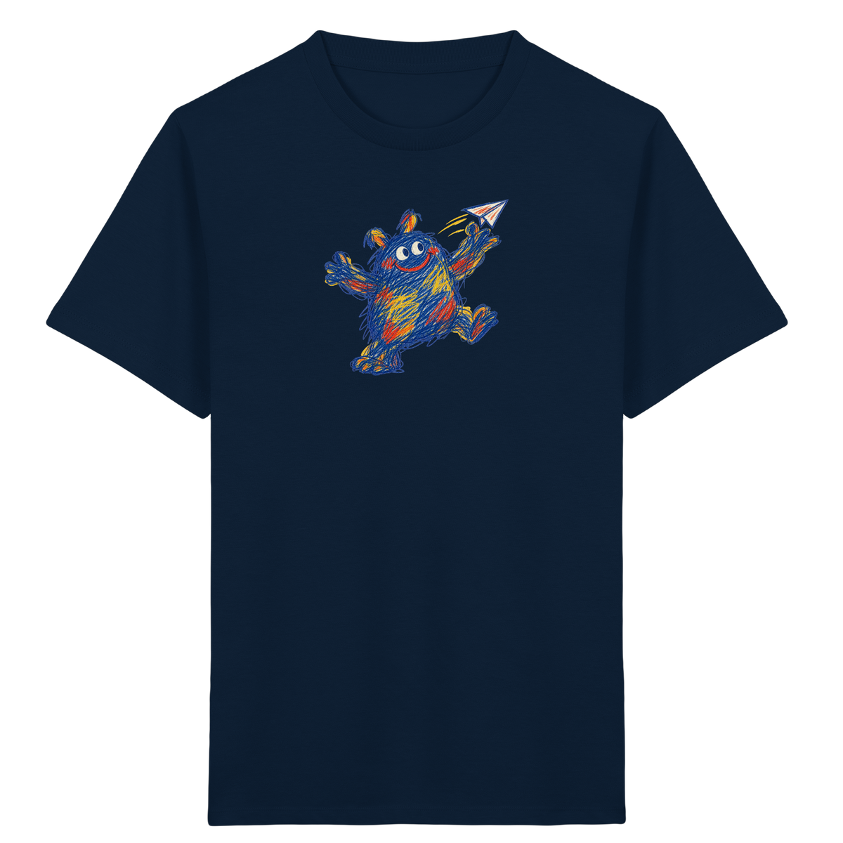 Papierfliegerwerfer Kritzelmonster Kinder Shirt - Kinder Bio T-Shirt
