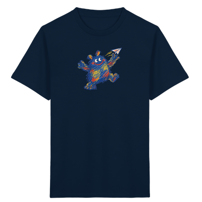 Papierfliegerwerfer Kritzelmonster Kinder Shirt - Kinder Bio T-Shirt