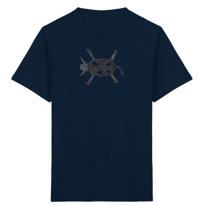 Kuh von oben gezeichnet - Kinder Bio T-Shirt