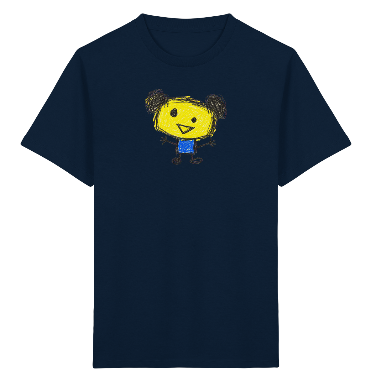 Kritzelkopf mit Doppeldutt - Kinder Bio T-Shirt