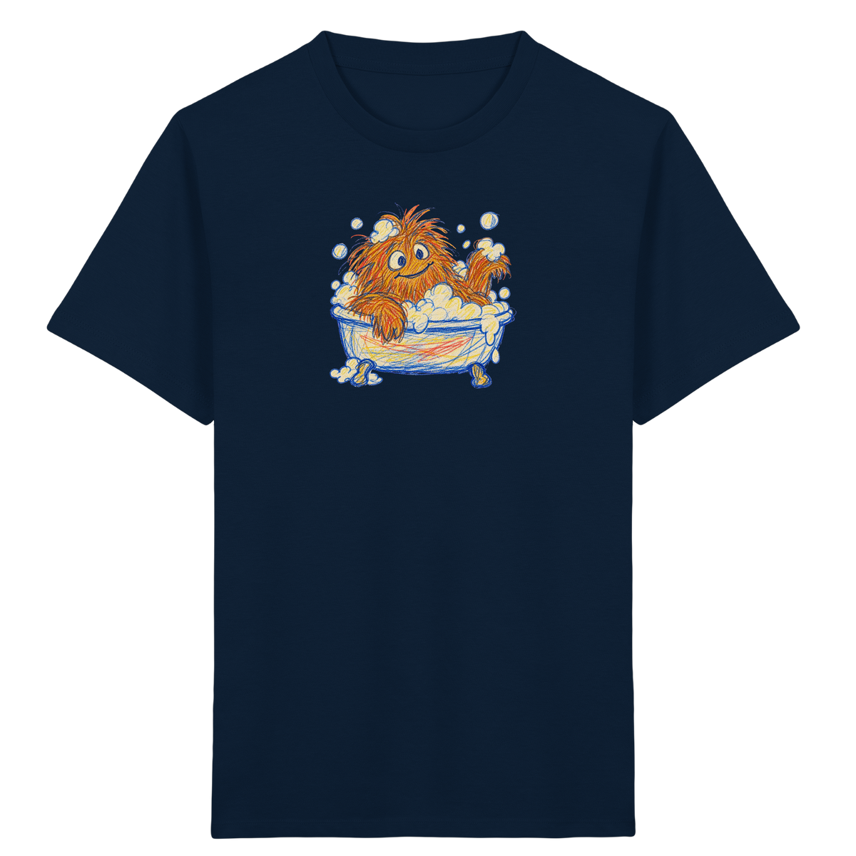 Badewannenzottel im Schaumbad - Kinder Bio T-Shirt