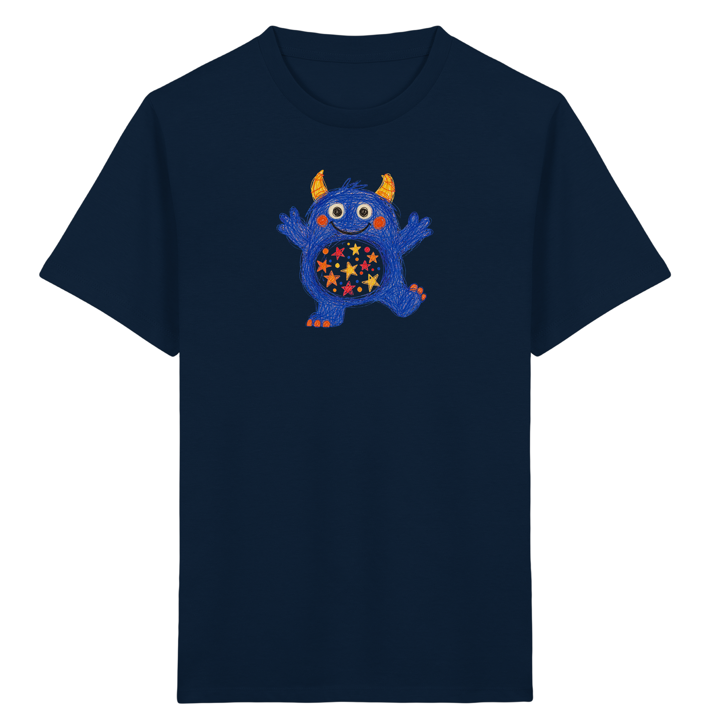 Funkelbauch Kritzelmonster Shirt - Kinder Bio T-Shirt