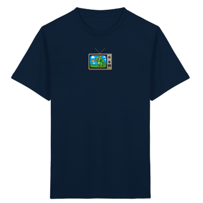 Pixel Drache im Retro TV Shirt - Kinder Bio T-Shirt