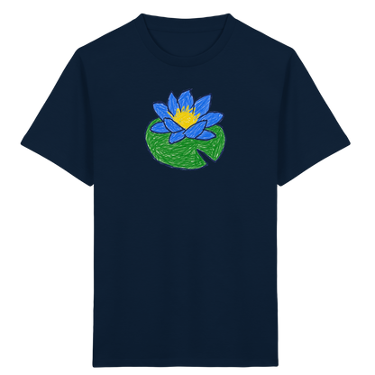 Kritzel Wasserlilie Kinder Shirt - Kinder Bio T-Shirt