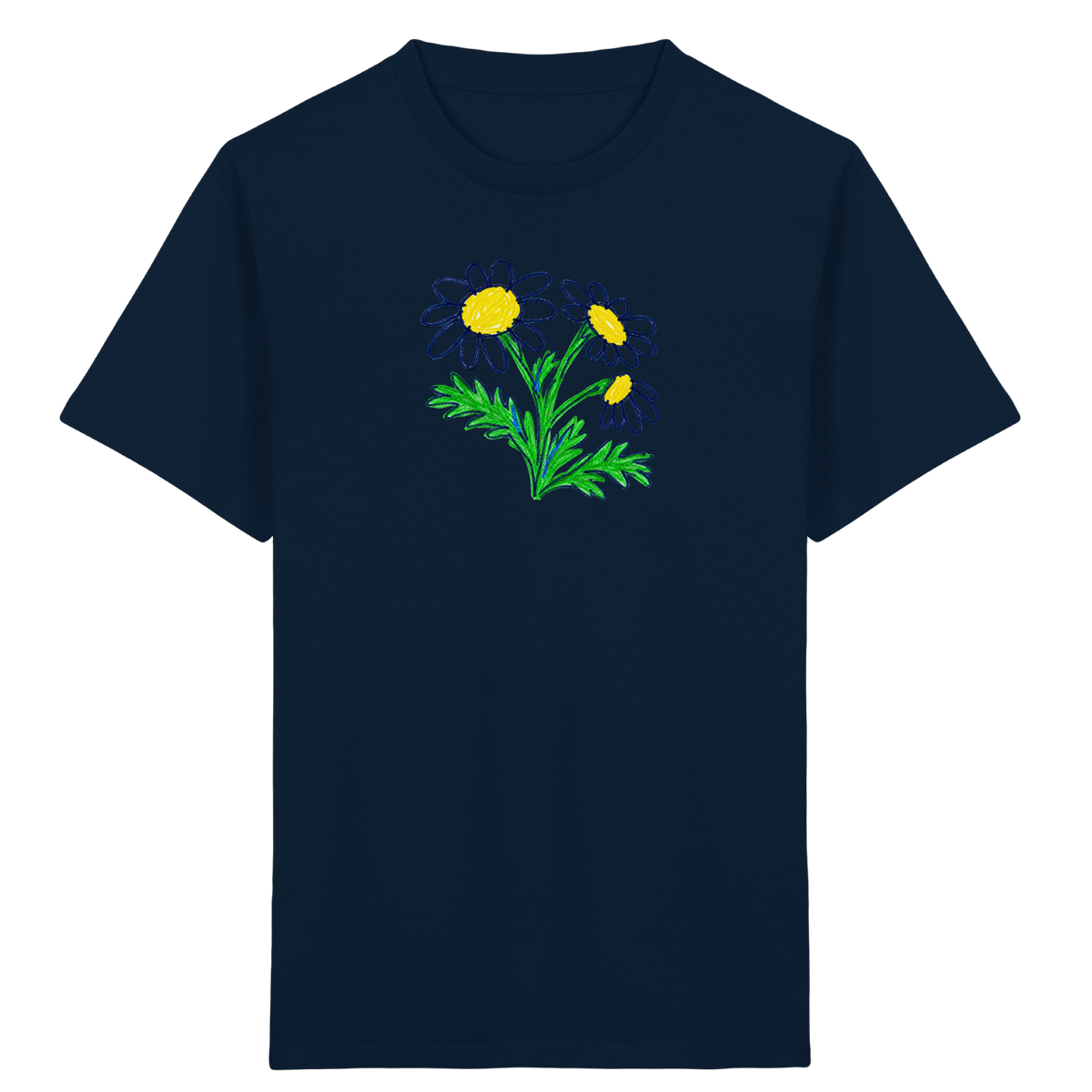 Kritzel-Kamille Kinder T-Shirt - Kinder Bio T-Shirt