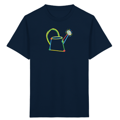 Bunte Kreide Gießkanne Kinder - Kinder Bio T-Shirt