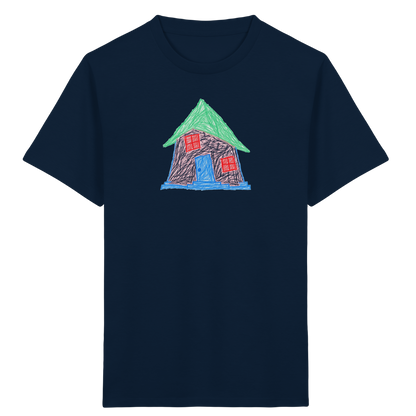 Rosa Schiefhaus Kinderzeichnung - Kinder Bio T-Shirt