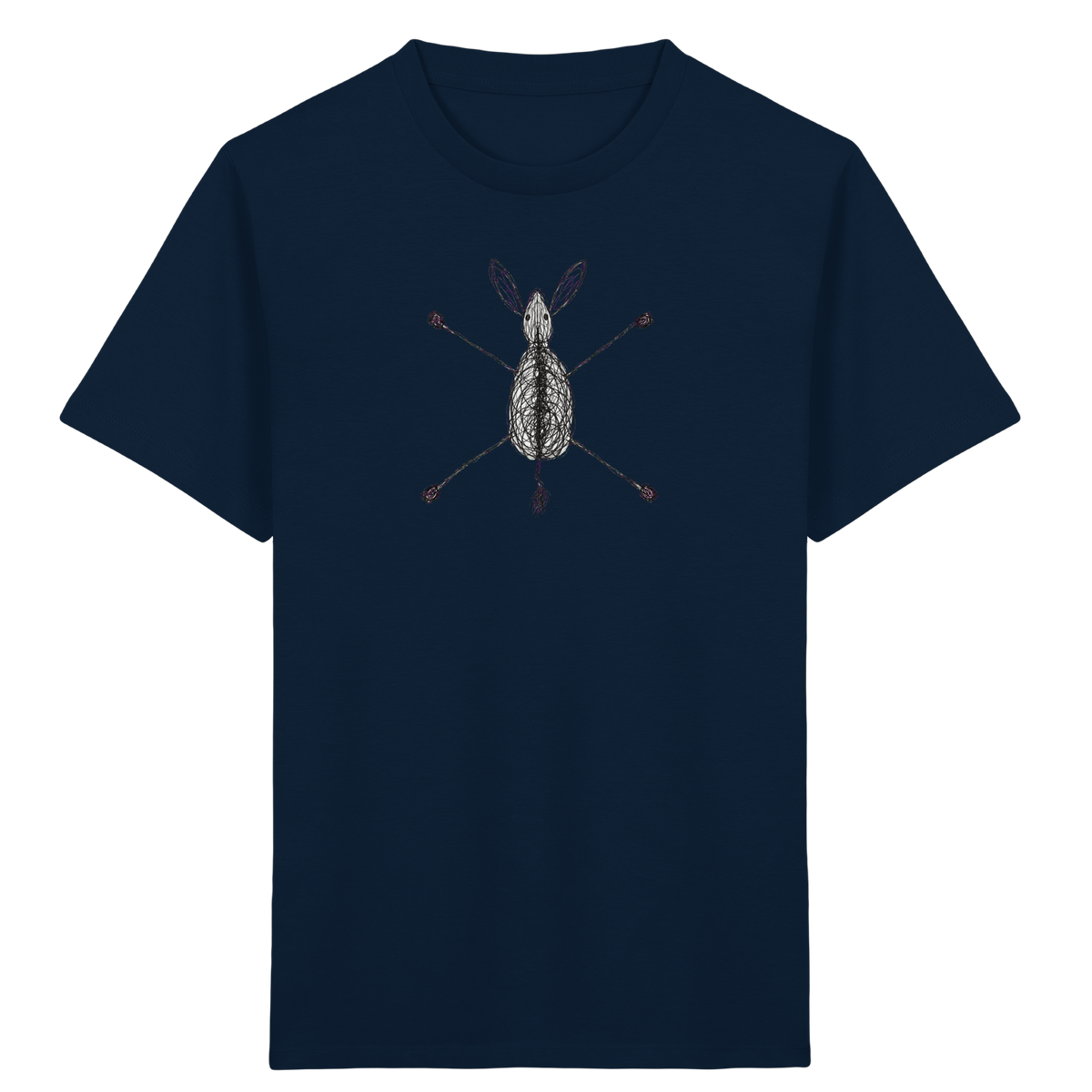 Esel von oben gezeichnet - Kinder Bio T-Shirt