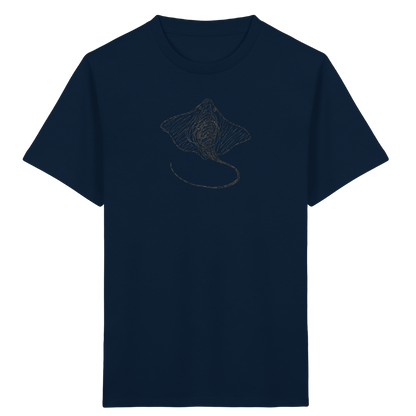 Rochen von oben gezeichnet - Kinder Bio T-Shirt