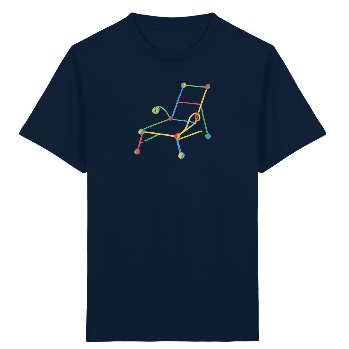 Bunte Liege mit Farbpunkten - Kinder Bio T-Shirt