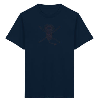 Löwe von oben gezeichnet - Kinder Bio T-Shirt