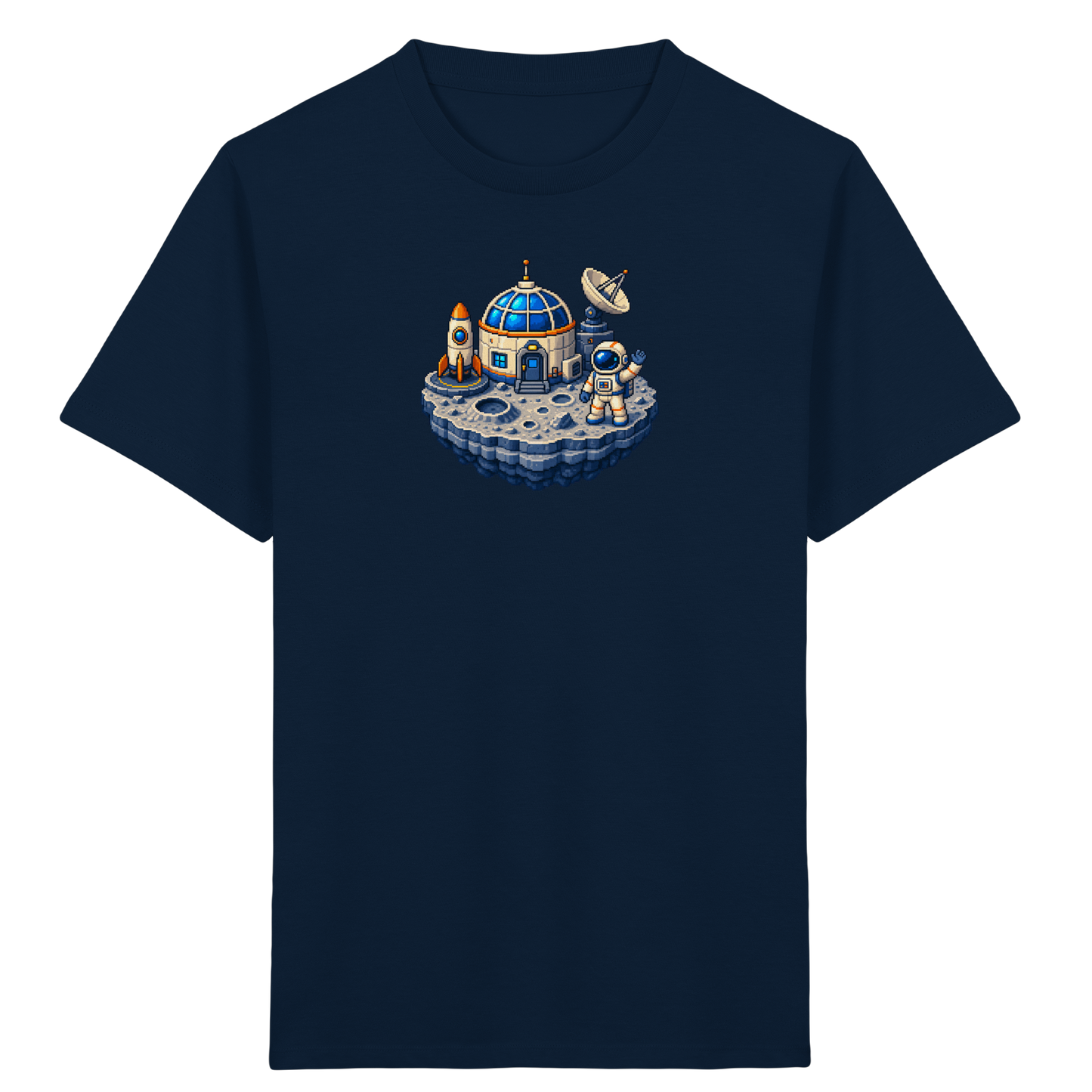 Coole Pixel Mondbasis Kinder T-Shirt - Kinder Bio T-Shirt