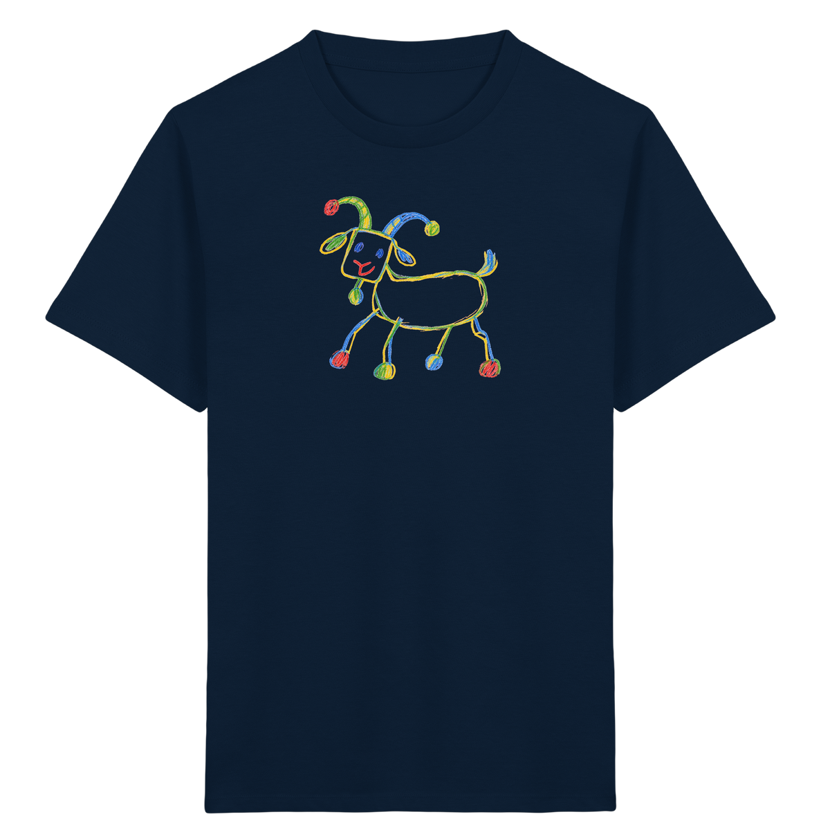 Freche Farbpunkt Ziege - Kinder Bio T-Shirt