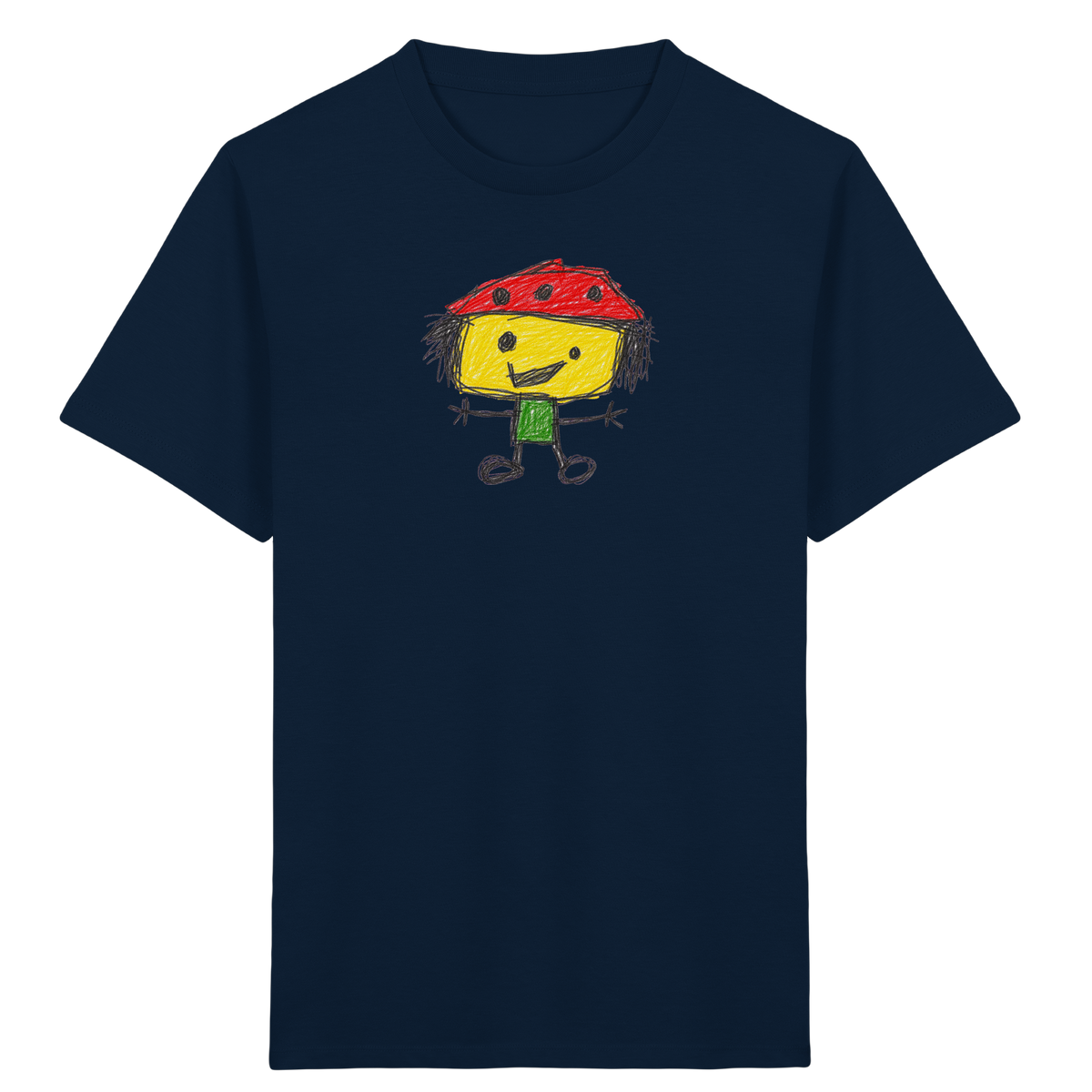 Kritzelkopf mit Tupfenhut - Kinder Bio T-Shirt