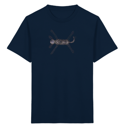 Hund von oben gezeichnet - Kinder Bio T-Shirt