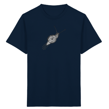 Schnecke von oben Kinderzeichnung - Kinder Bio T-Shirt