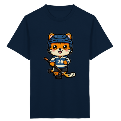 Tiger Eishockey Spieler Kinder T-Shirt - Kinder Bio T-Shirt