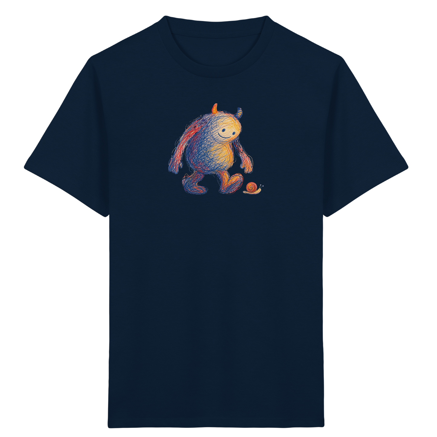 Schneckenfreund Monster Kinder T-Shirt - Kinder Bio T-Shirt