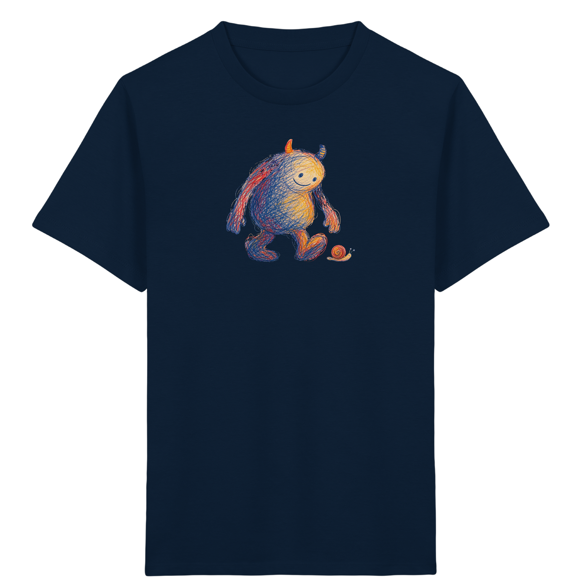 Schneckenfreund Monster Kinder T-Shirt - Kinder Bio T-Shirt