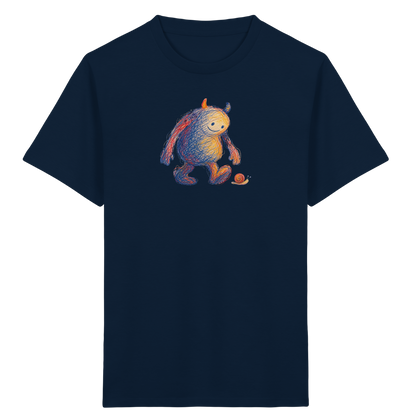 Schneckenfreund Monster Kinder T-Shirt - Kinder Bio T-Shirt