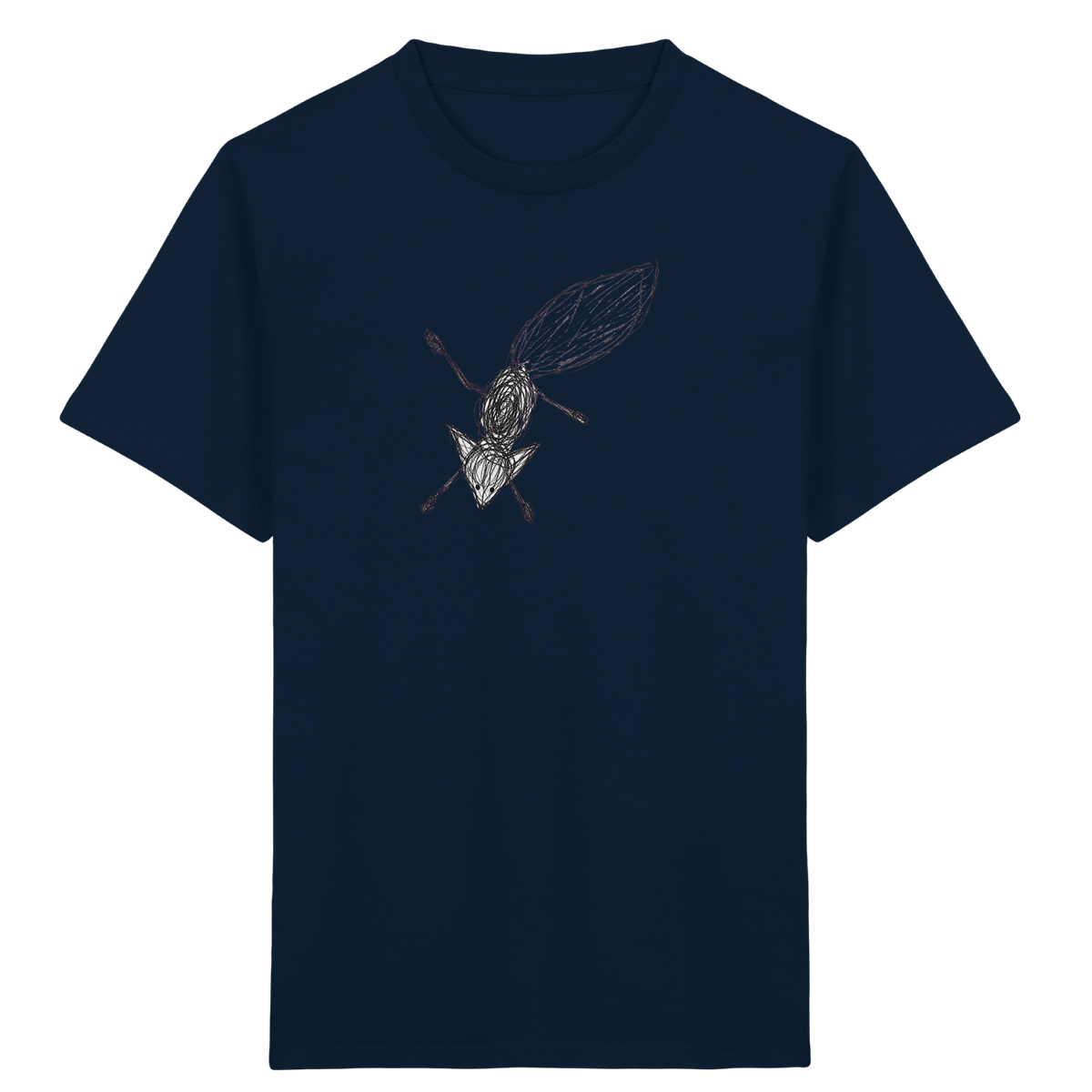 Fuchs von oben gezeichnet - Kinder Bio T-Shirt