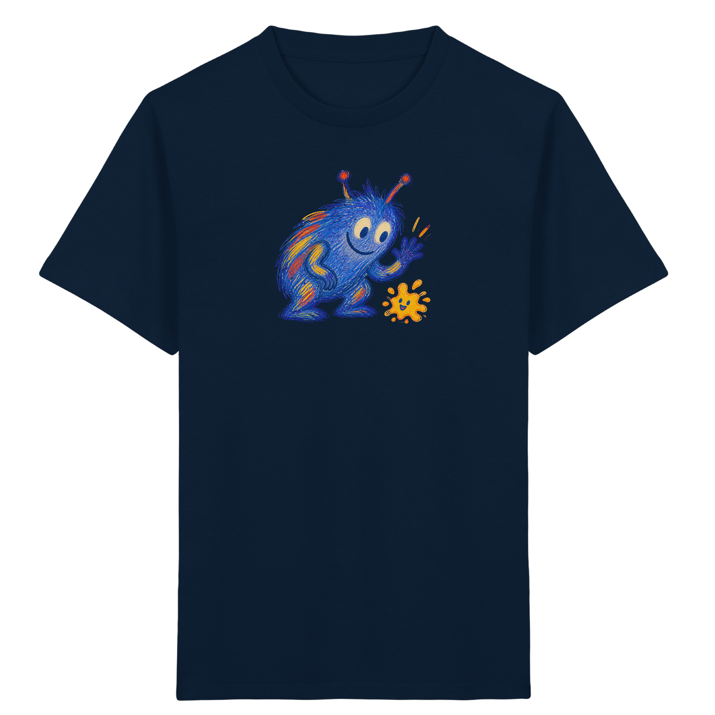 Klecksfreund Monster Kinder T-Shirt - Kinder Bio T-Shirt
