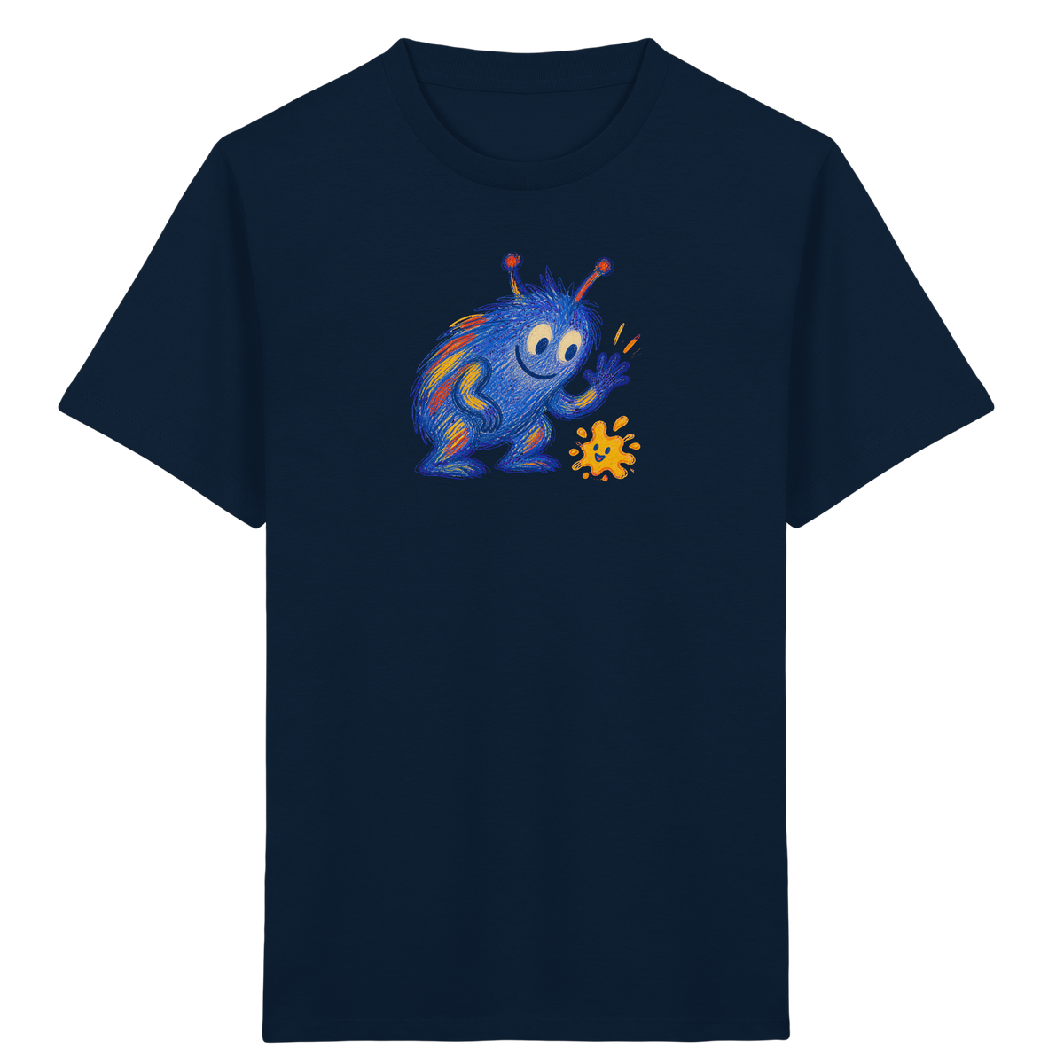 Klecksfreund Monster Kinder T-Shirt - Kinder Bio T-Shirt