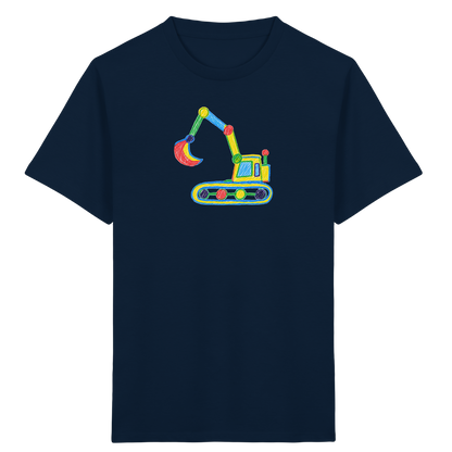 Bunter Punkt Bagger - Kinder Bio T-Shirt