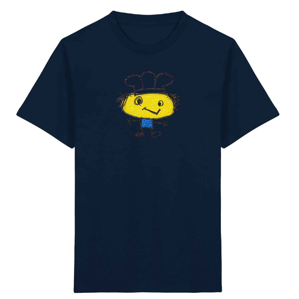 Kritzelkopf mit Kochmütze - Kinder Bio T-Shirt