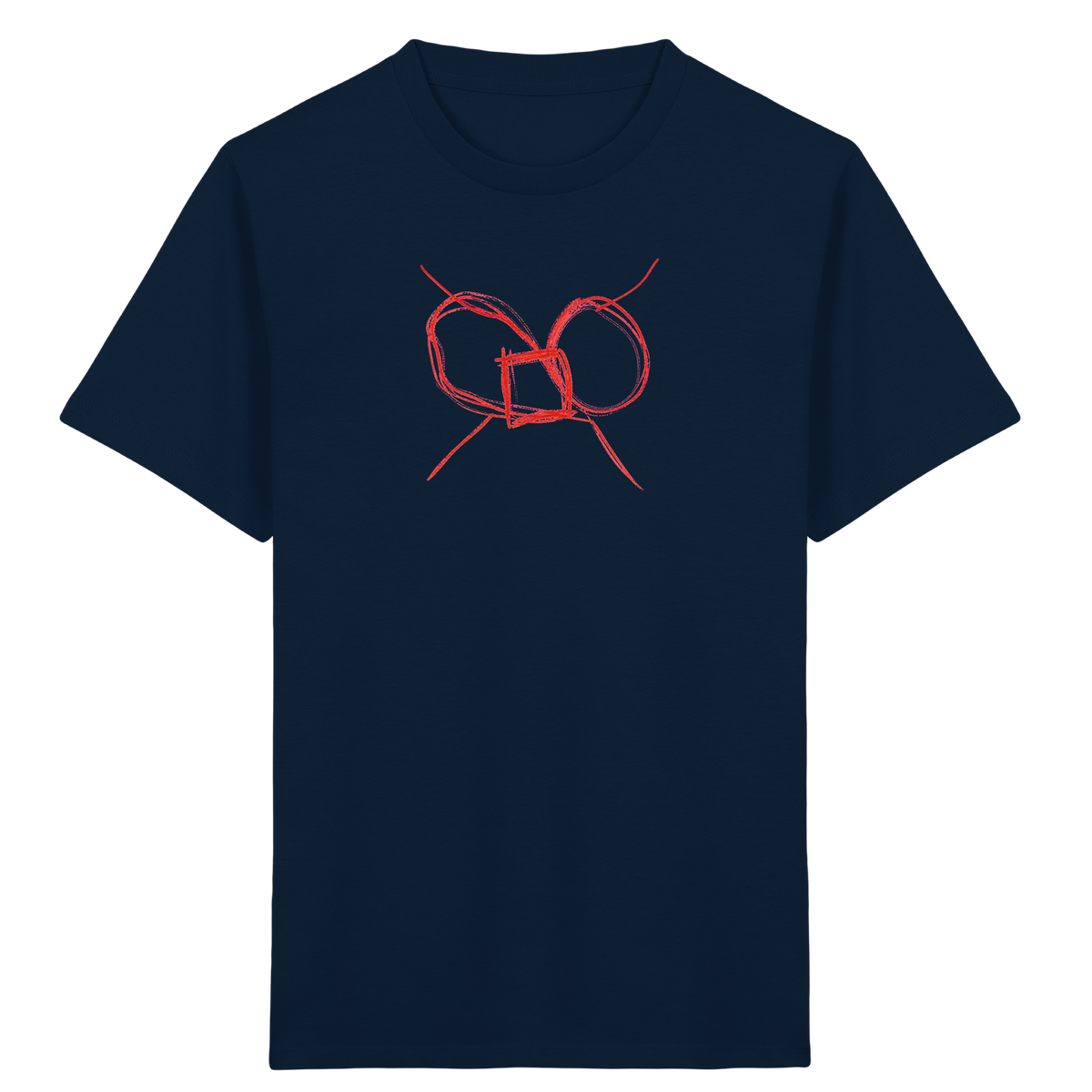 Ziegelrote Wackelschleife Kinder T-Shirt - Kinder Bio T-Shirt