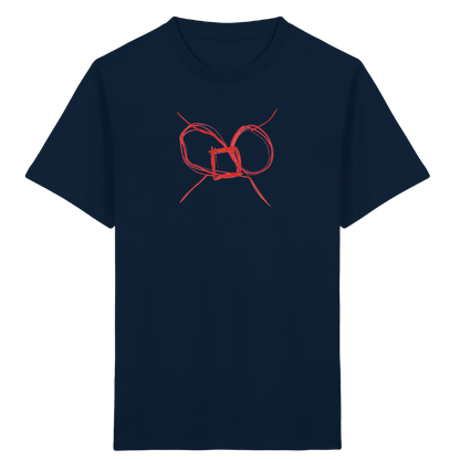 Ziegelrote Wackelschleife Kinder T-Shirt - Kinder Bio T-Shirt