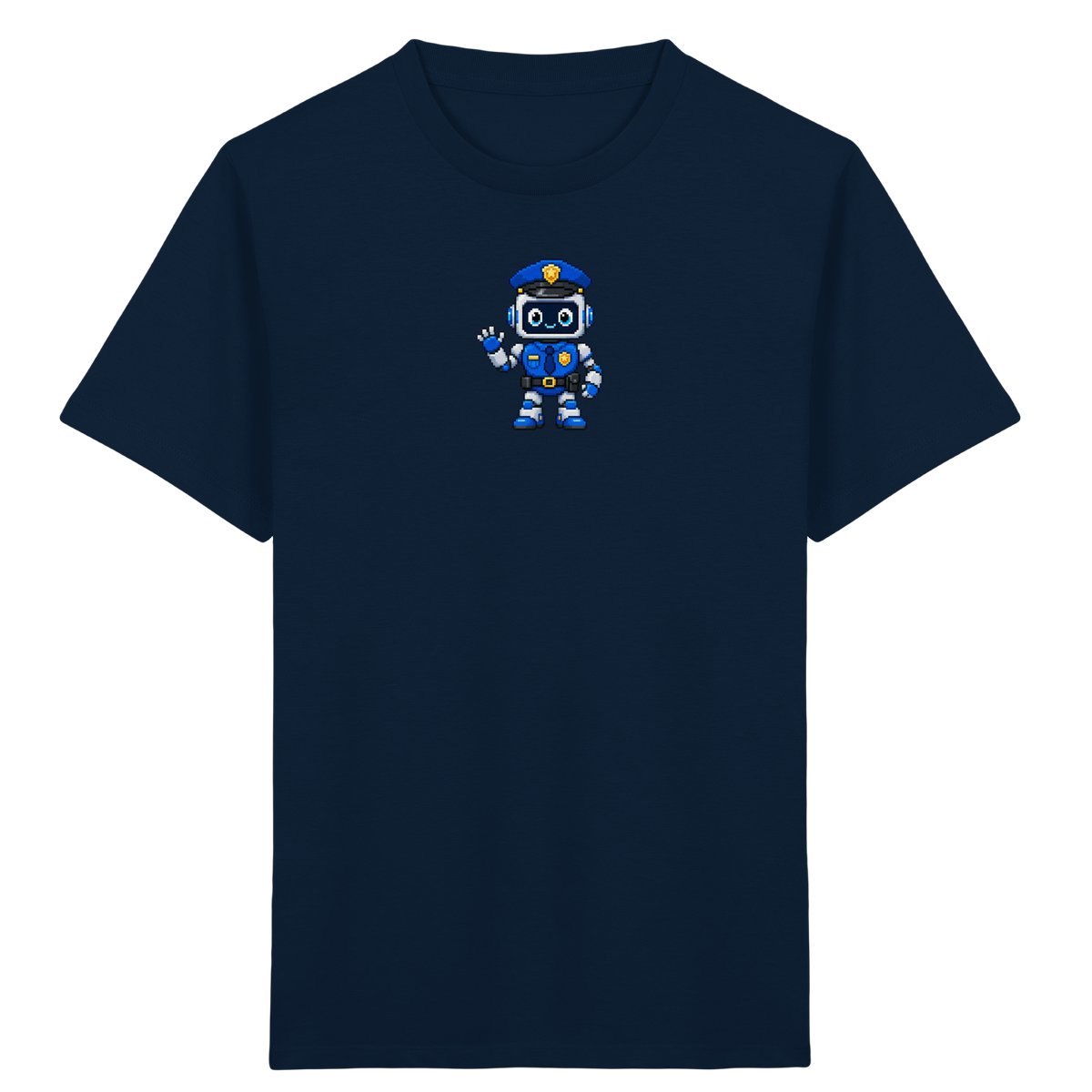 Pixel Roboter Polizei: Winkendes Kinder-T-Shirt - Kinder T-Shirt