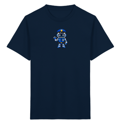 Pixel Roboter Polizei: Winkendes Kinder-T-Shirt - Kinder T-Shirt