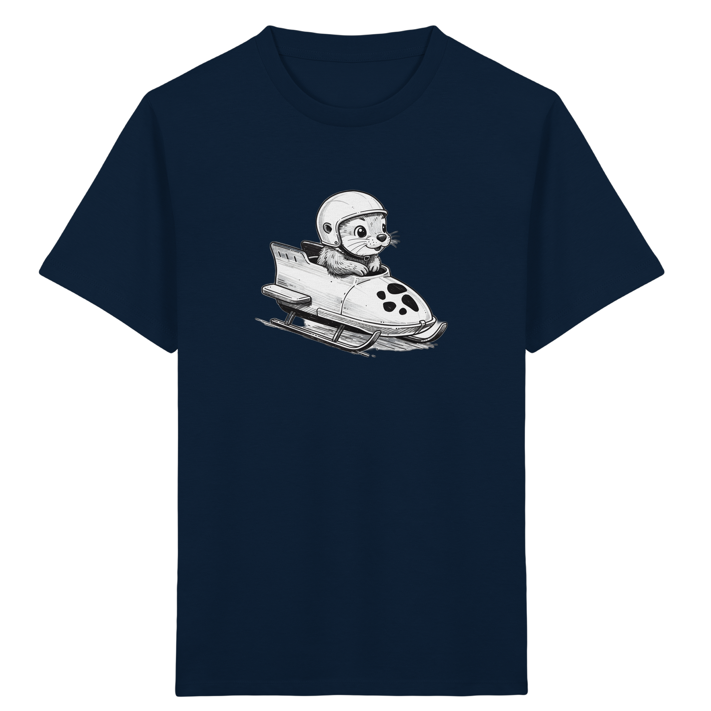 Otter Bob Abenteuer: Helm auf, Spaß rein! - Kinder Bio T-Shirt