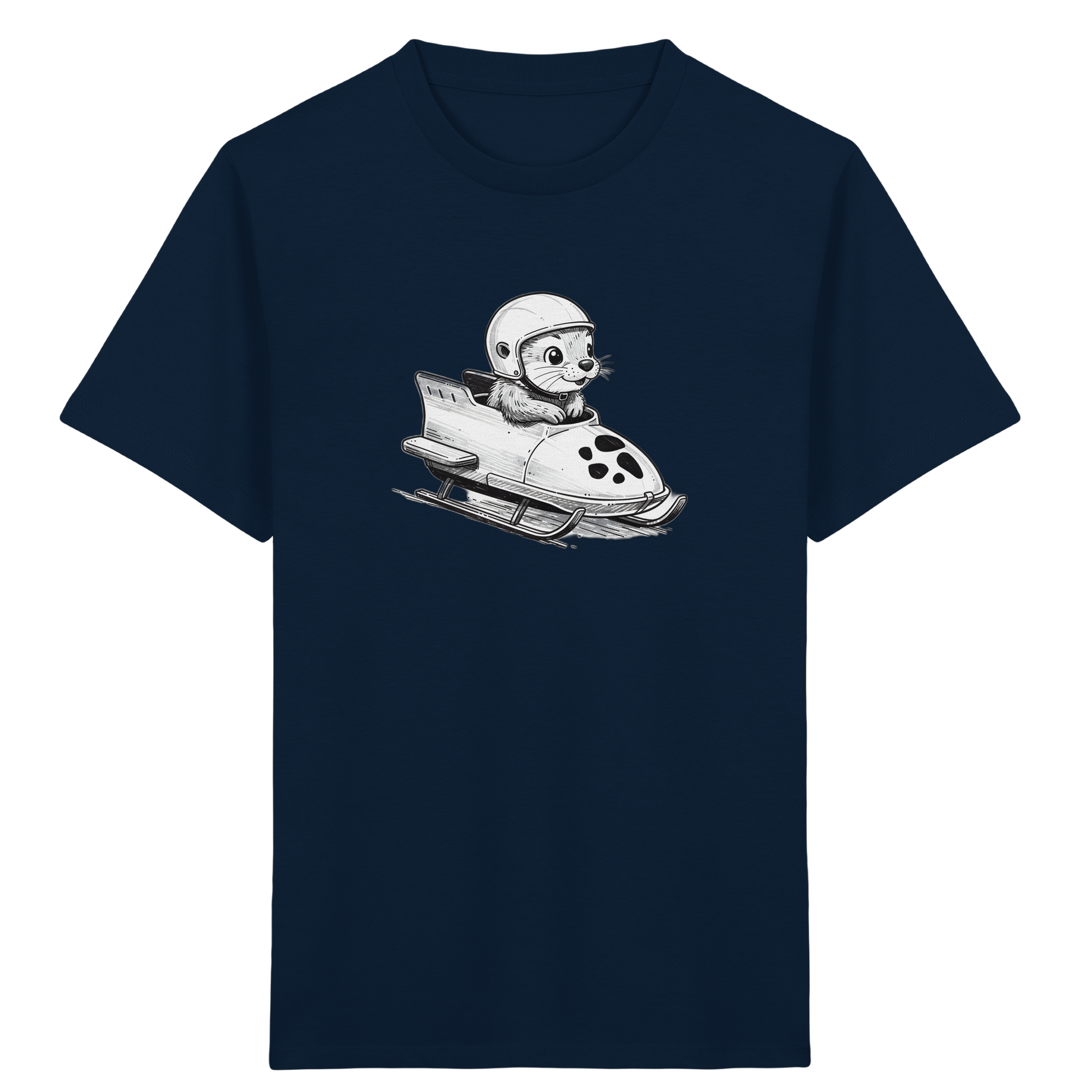 Otter Bob Abenteuer: Helm auf, Spaß rein! - Kinder Bio T-Shirt