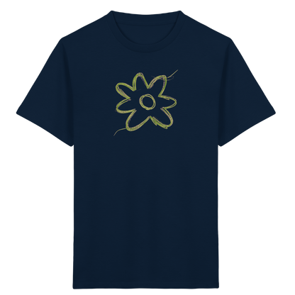 Grüne Zackenblume Kinder Shirt - Kinder Bio T-Shirt