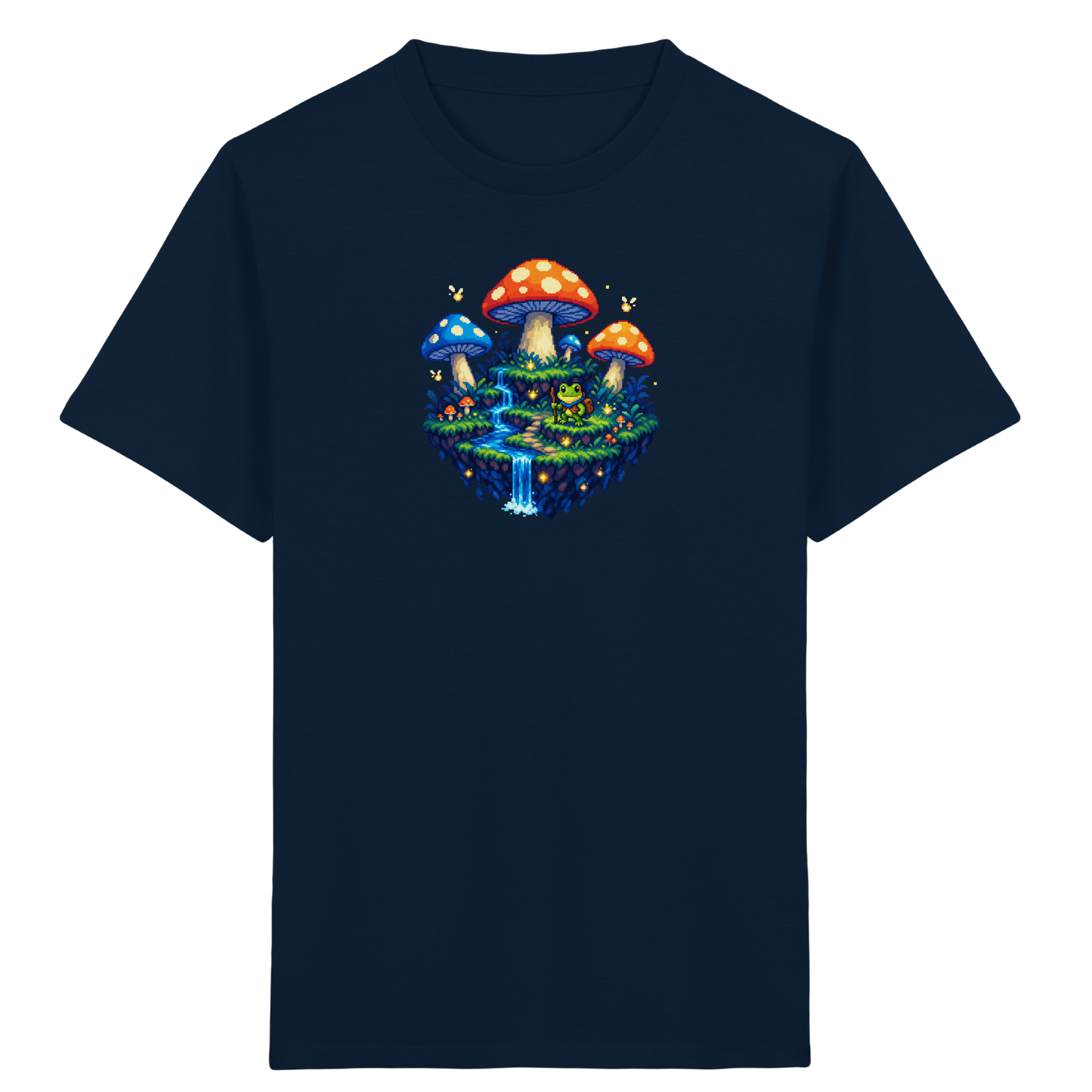 Magisches Pixel Abenteuer Frosch Shirt - Kinder Bio T-Shirt