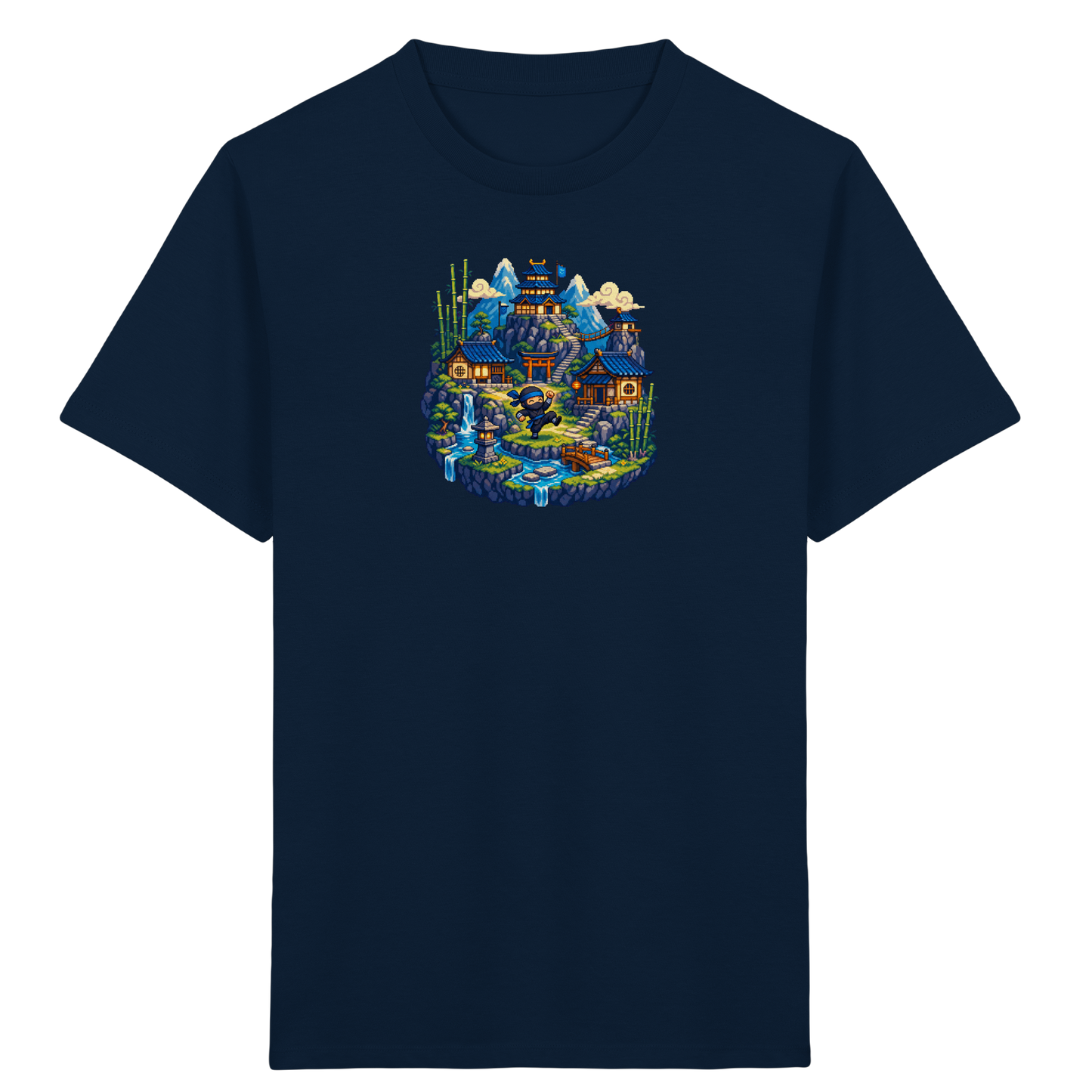 Cooles Ninja Pixel Art T-Shirt - Kinder Bio T-Shirt