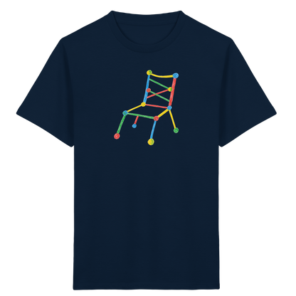 Bunter Kritzelstuhl für Kinder - Kinder Bio T-Shirt