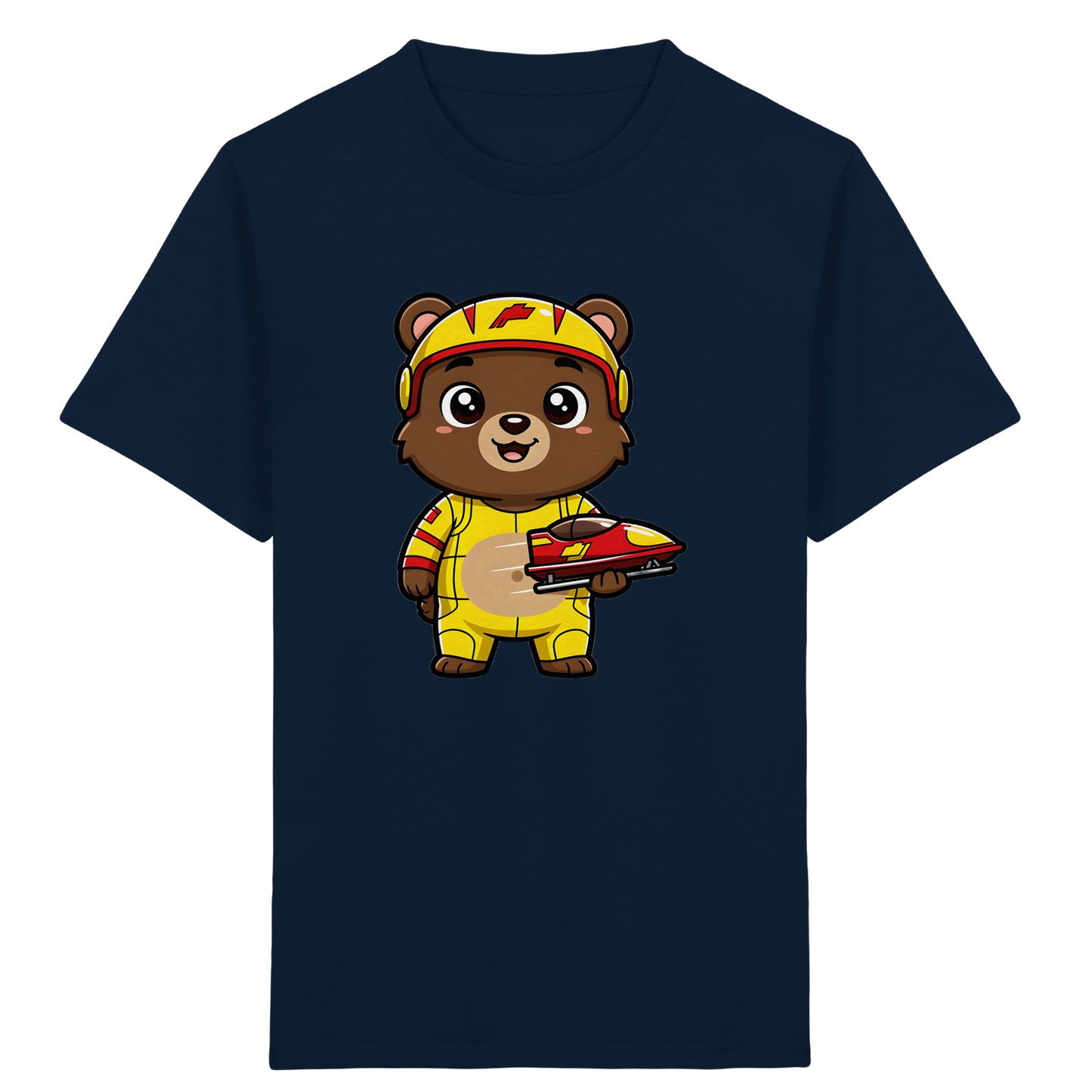 Bären-Rennfahrer T-Shirt: Abenteuer pur! - Kinder Bio T-Shirt