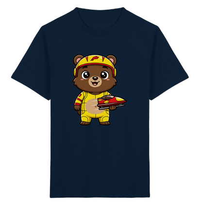 Bären-Rennfahrer T-Shirt: Abenteuer pur! - Kinder Bio T-Shirt
