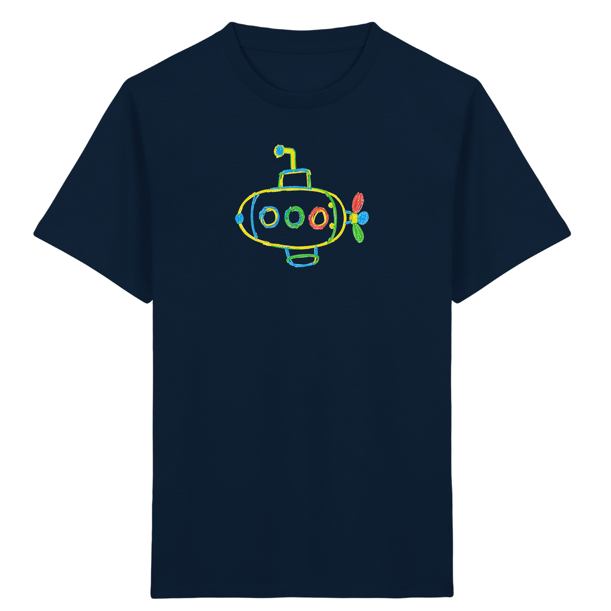 Farbpunkt U-Boot Abenteuer - Kinder Bio T-Shirt
