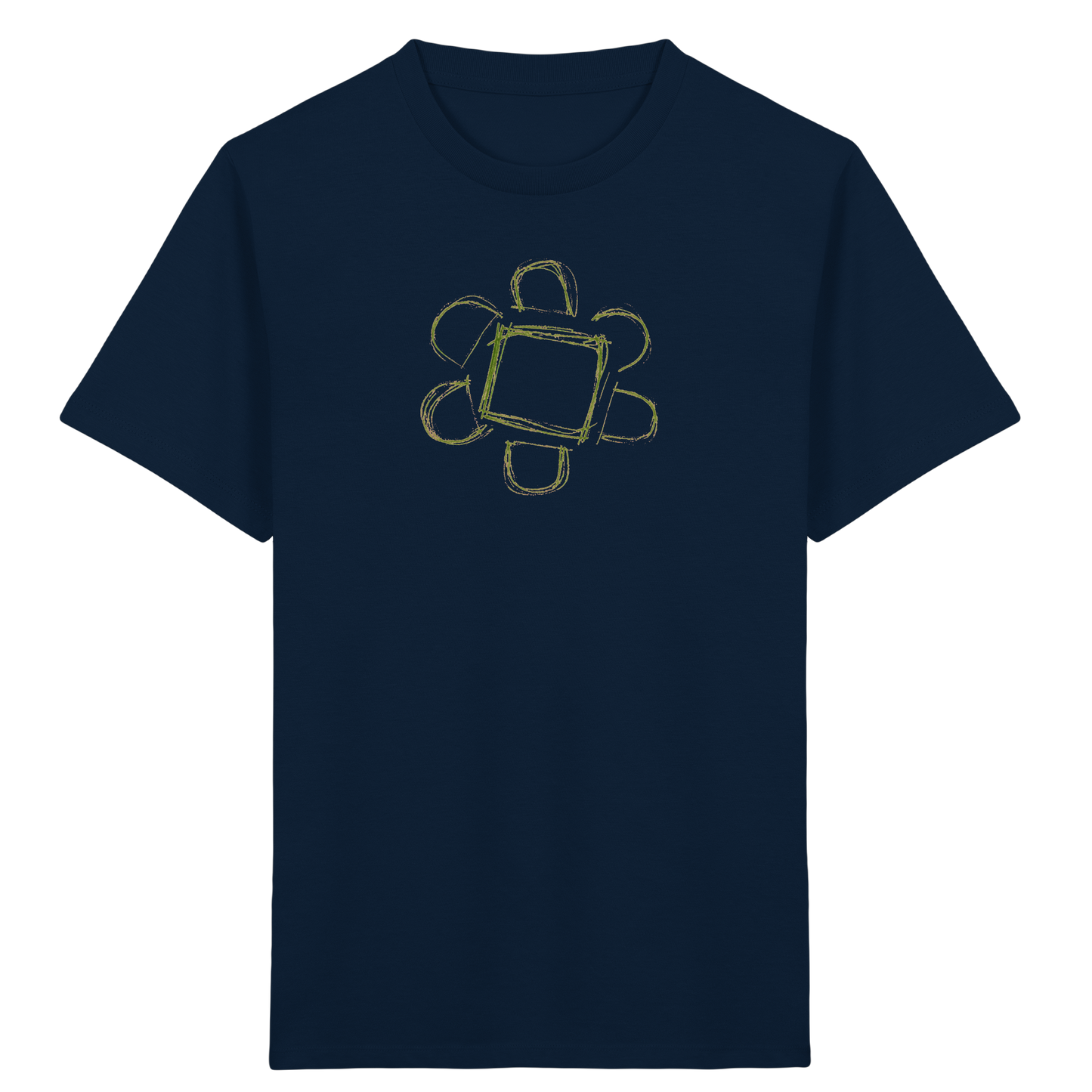 Waldgrüne Eckenblume Kinder T-Shirt - Kinder Bio T-Shirt