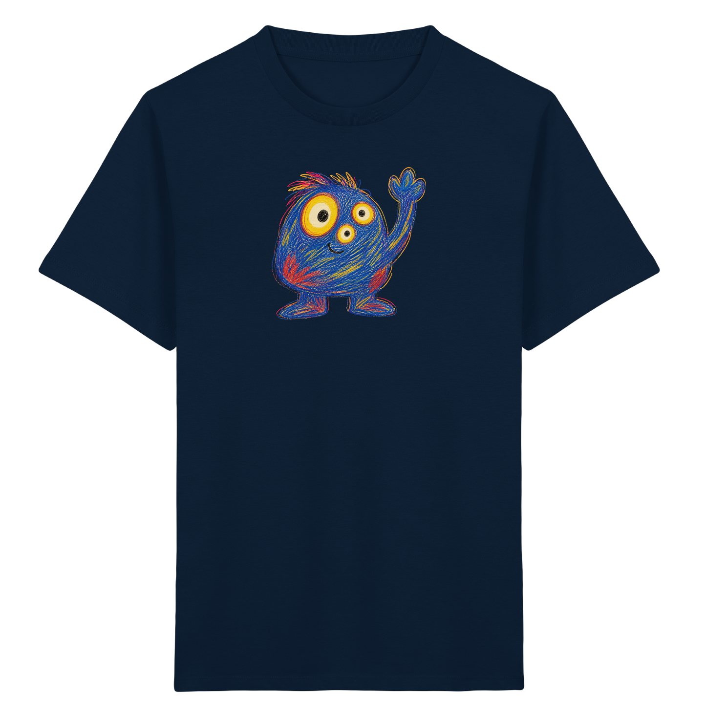 Dreiäuglein winkt fröhlich - Kinder Bio T-Shirt