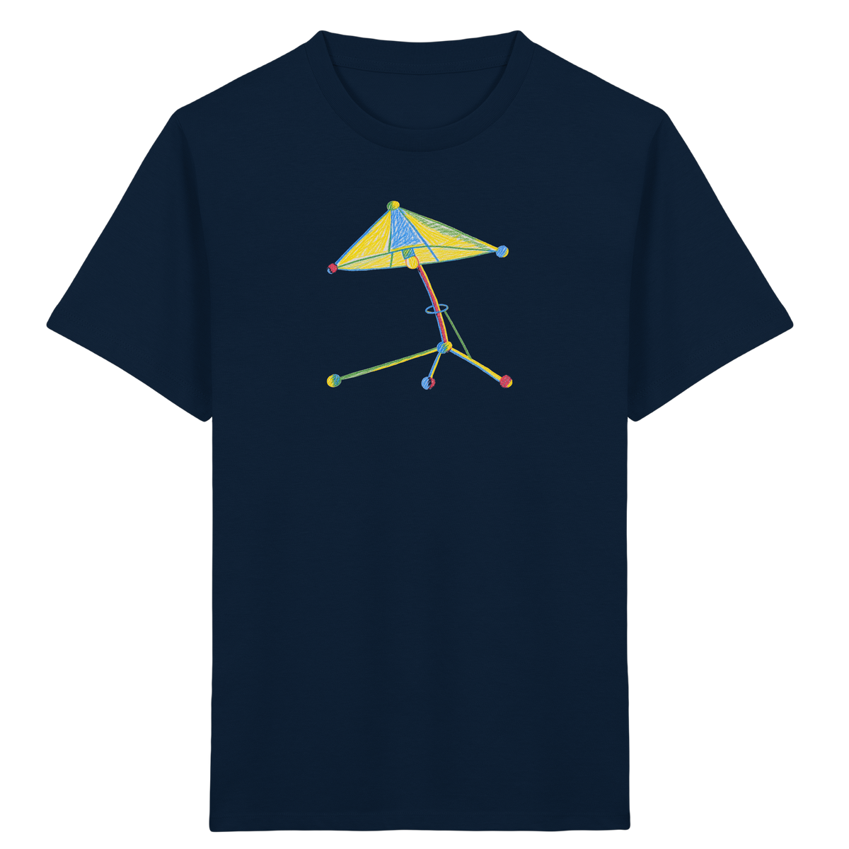 Bunte Farbpunkt Lampe - Kinder Bio T-Shirt