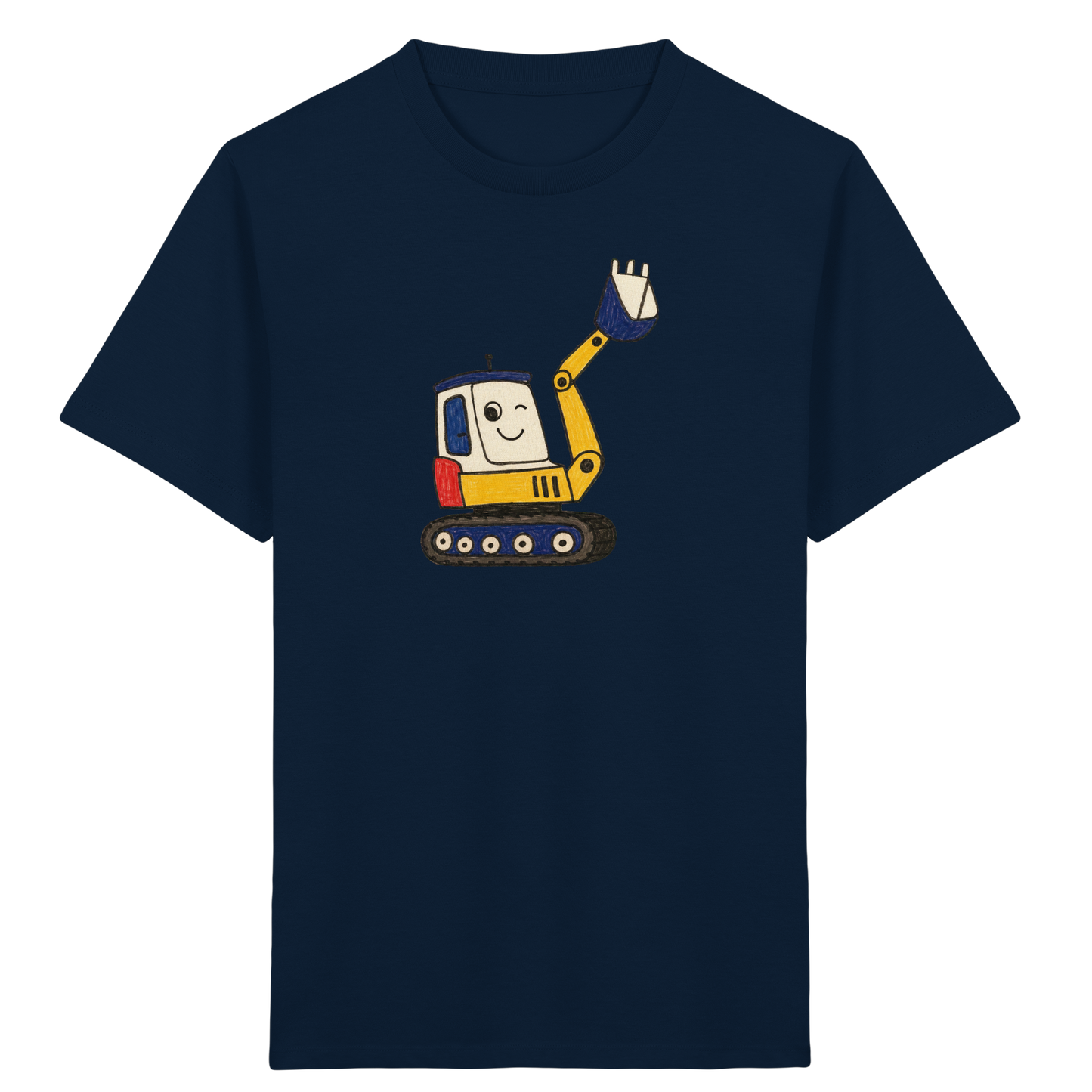 Fröhliches Bagger T-Shirt für Kinder - Kinder Bio T-Shirt