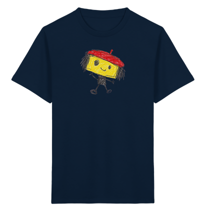 Kritzelkopf mit roter Mütze - Kinder Bio T-Shirt
