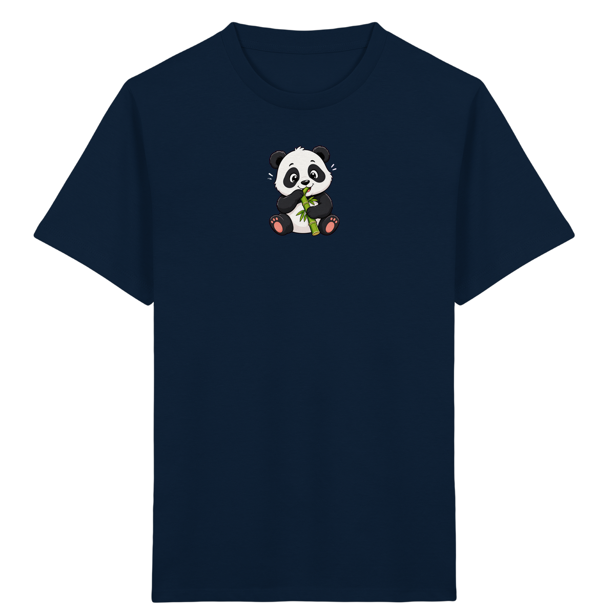 Niedlicher Panda isst Bambus T-Shirt - Kinder Bio T-Shirt