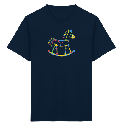 Farbpunkt Schaukelpferd Kinder Shirt - Kinder Bio T-Shirt