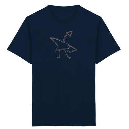 Graphitgrauer Strichvogel Kinder T-Shirt - Kinder Bio T-Shirt